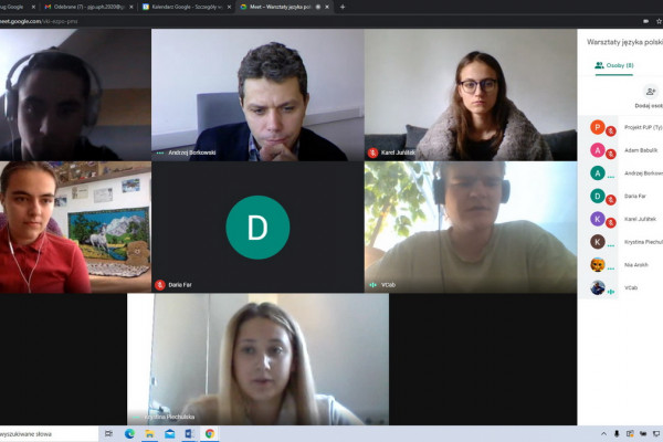 Zrzut ekranu ze spotkania online - Andrzej B