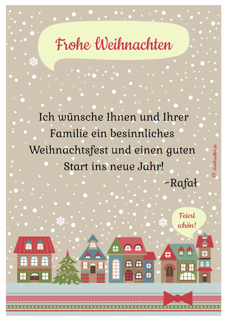 Frohe Weihnachten