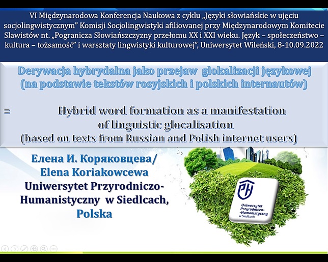 Koriakowcewa Tytuł Referat KSocjolingwistyka Wilno 08.09.2022