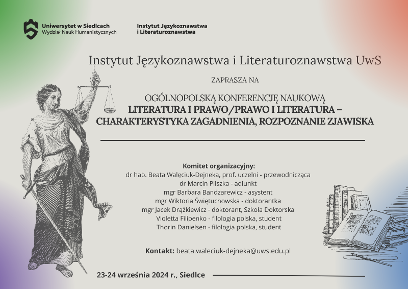 konferencja Literatura i Prawo IX 2024
