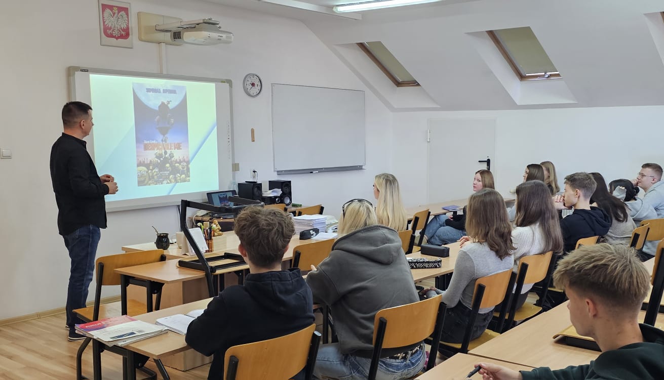 Lekcja akademicka w LO w Międzyrzecu Podlaskim