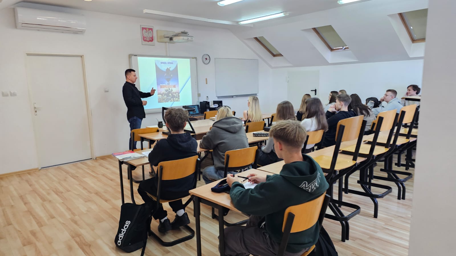 Lekcja akademicka w LO w Międzyrzecu Podlaskim