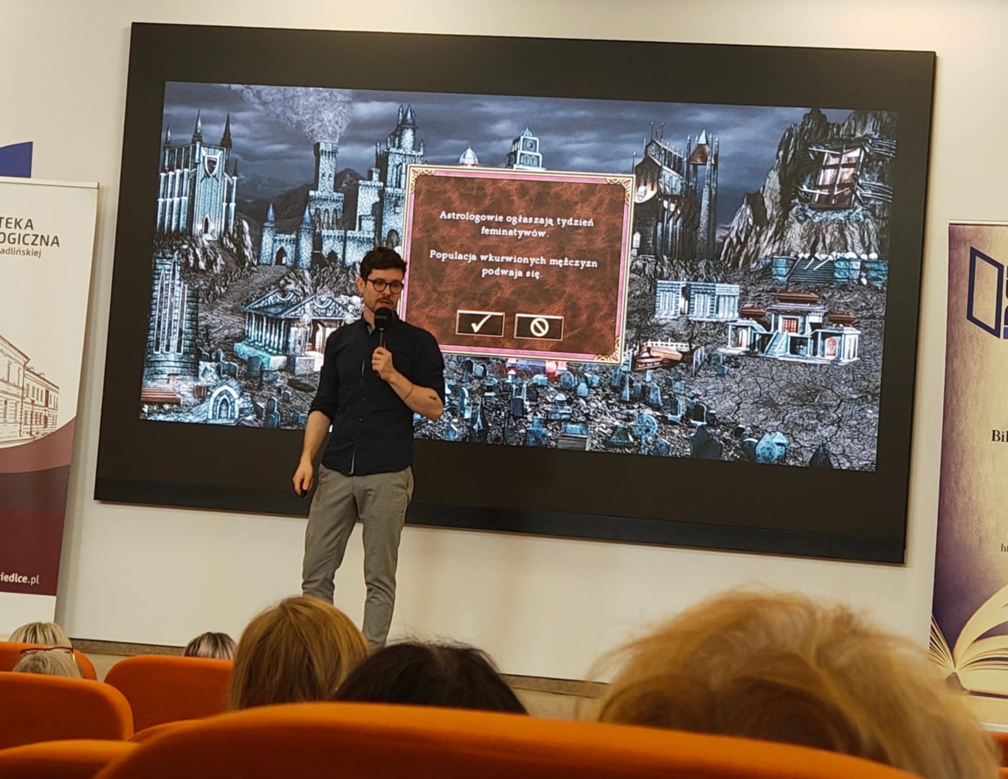 Uczestnik konferencji Zaczytane Mazowsze 