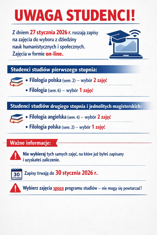 Plakat studenci mniejszy